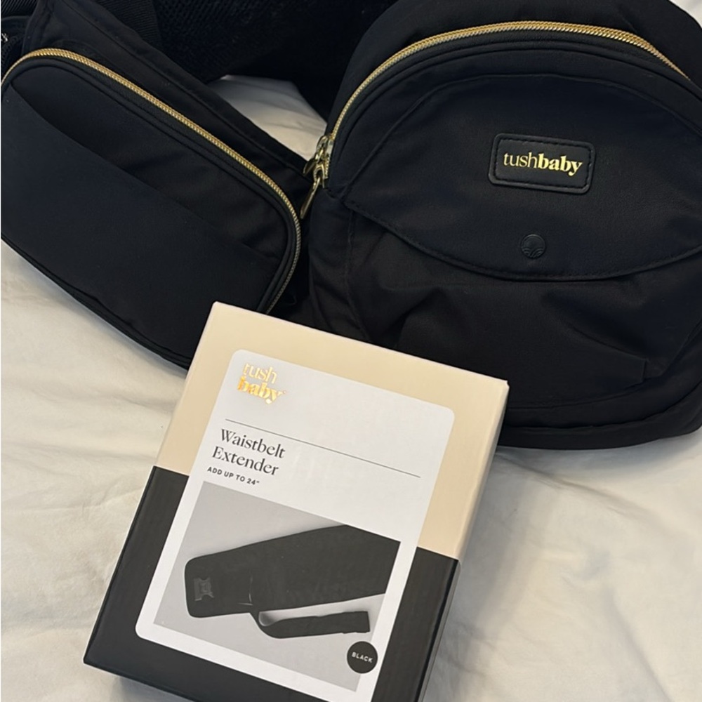 Tushbaby Black with gold accents